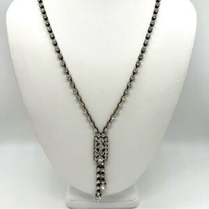 J. Crew Crystal Lariat Necklace